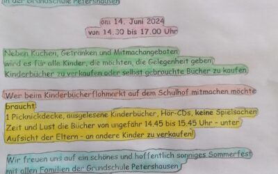 Einladung zum Sommerfest