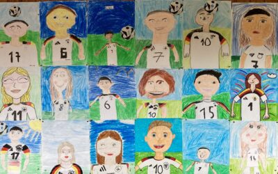 Schüler im Fußballfieber